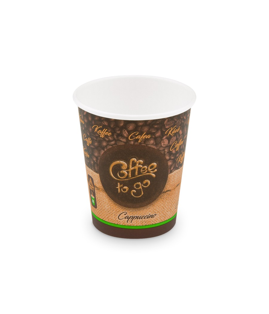 Papierový pohár "COFFEE TO GO" 280 ml, M, pr. 80mm, 50ks/bal