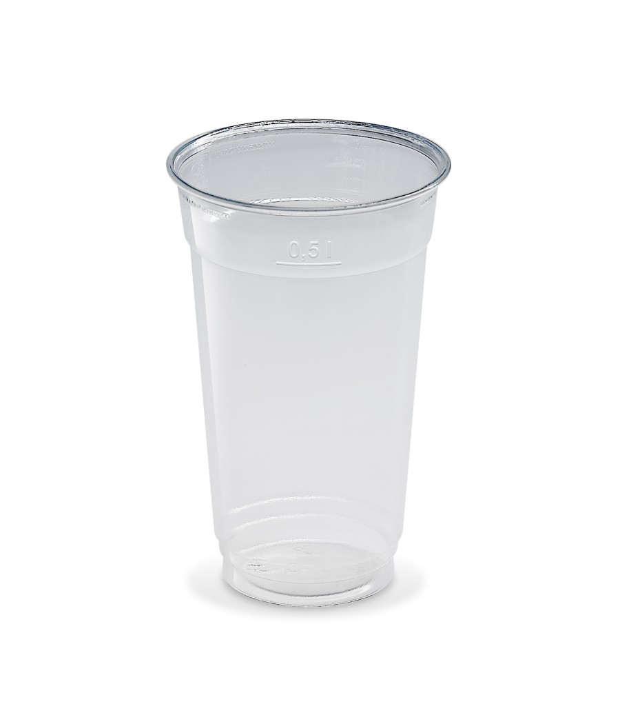 Plastový pohár PET 500ml, TRANSPARENTNÝ, 95mm, 50ks/bal