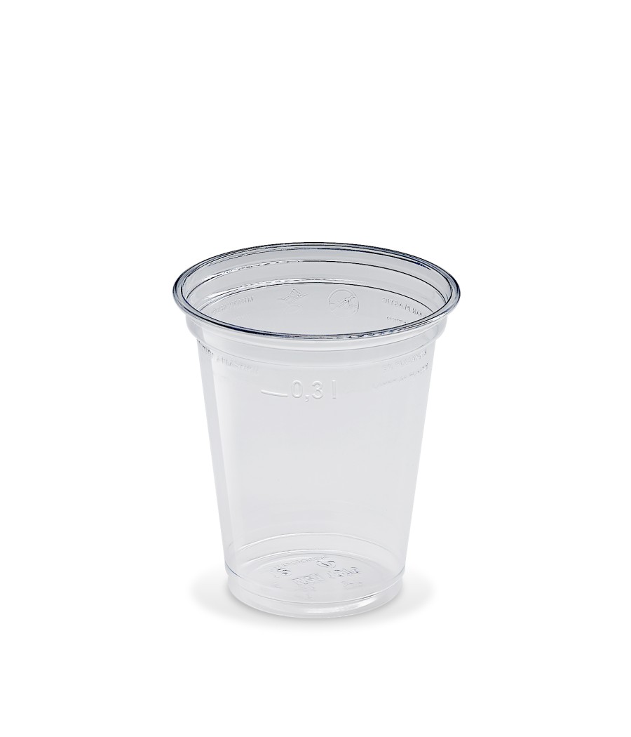 Plastový pohár PET 300ml, TRANSPARENTNÝ, 95mm, 50ks/bal