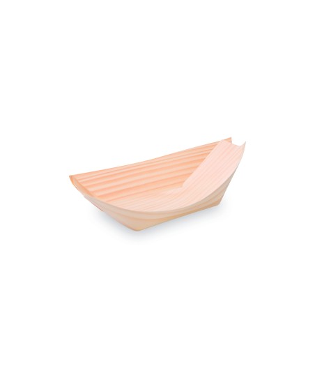 Fingerfood miska drevená lodička 13 x 8 cm 100 ks/bal.