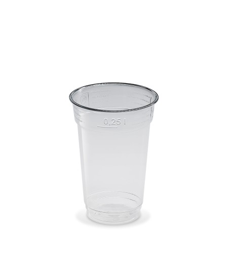 Plastový pohár PET 250ml, TRANSPARENTNÝ, 78mm, 50ks/bal