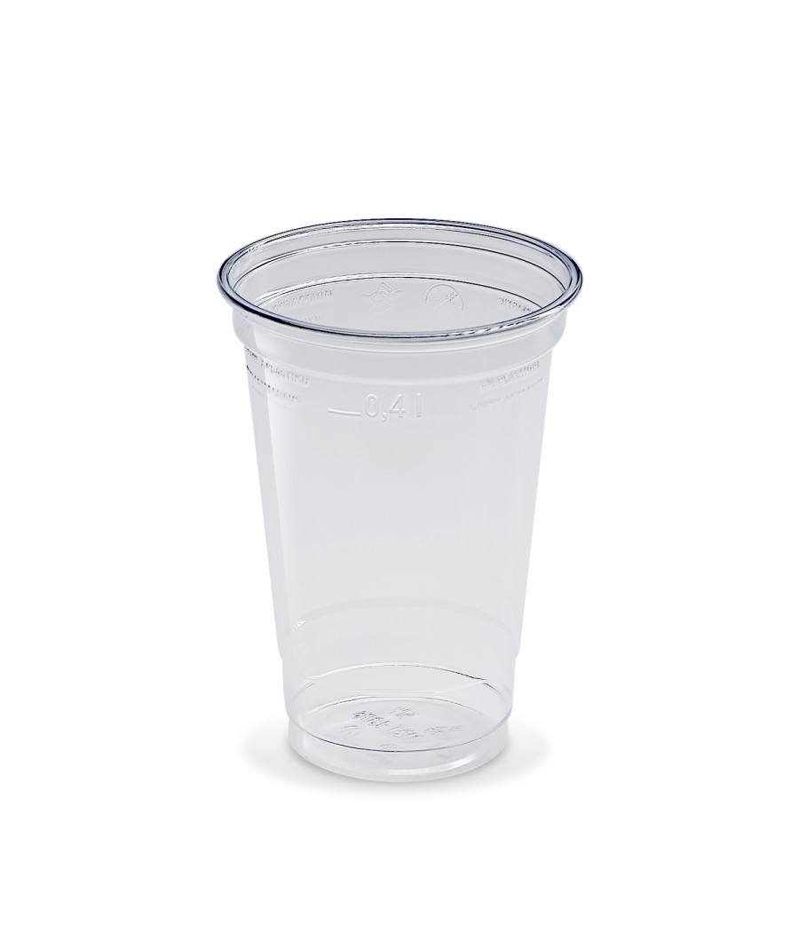 Plastový pohár PET 400ml, TRANSPARENTNÝ, 95mm, 50ks/bal